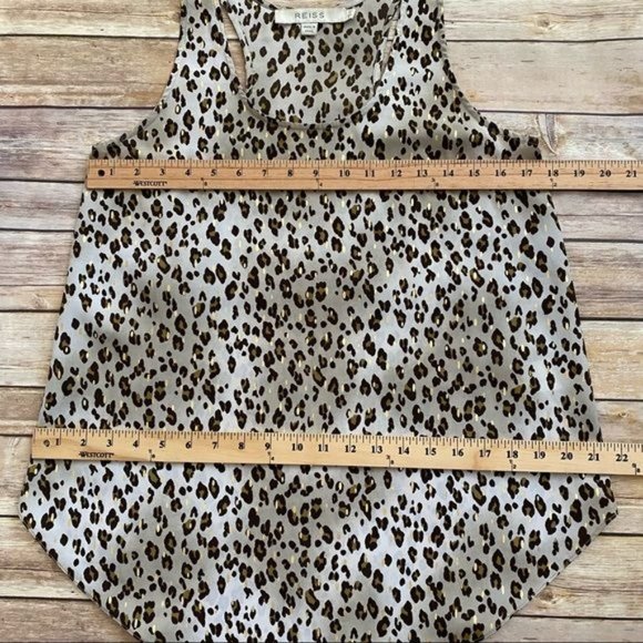 Reiss Animal Print Sleeveless Tank Blouse - Picture 5 of 9